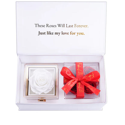 Valentines Day Eternal Rose Box Bundle